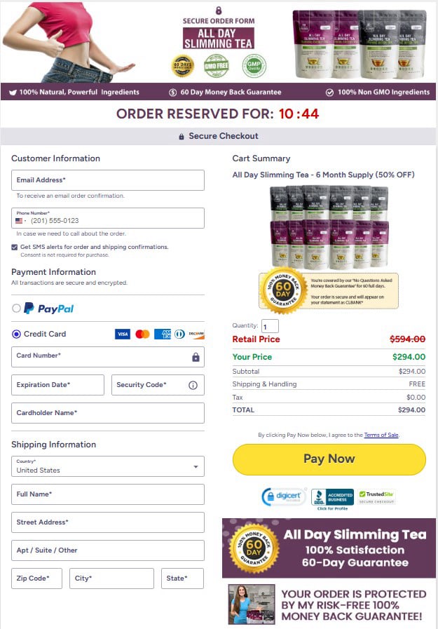 All Day Slimming Tea - Secure-Checkout